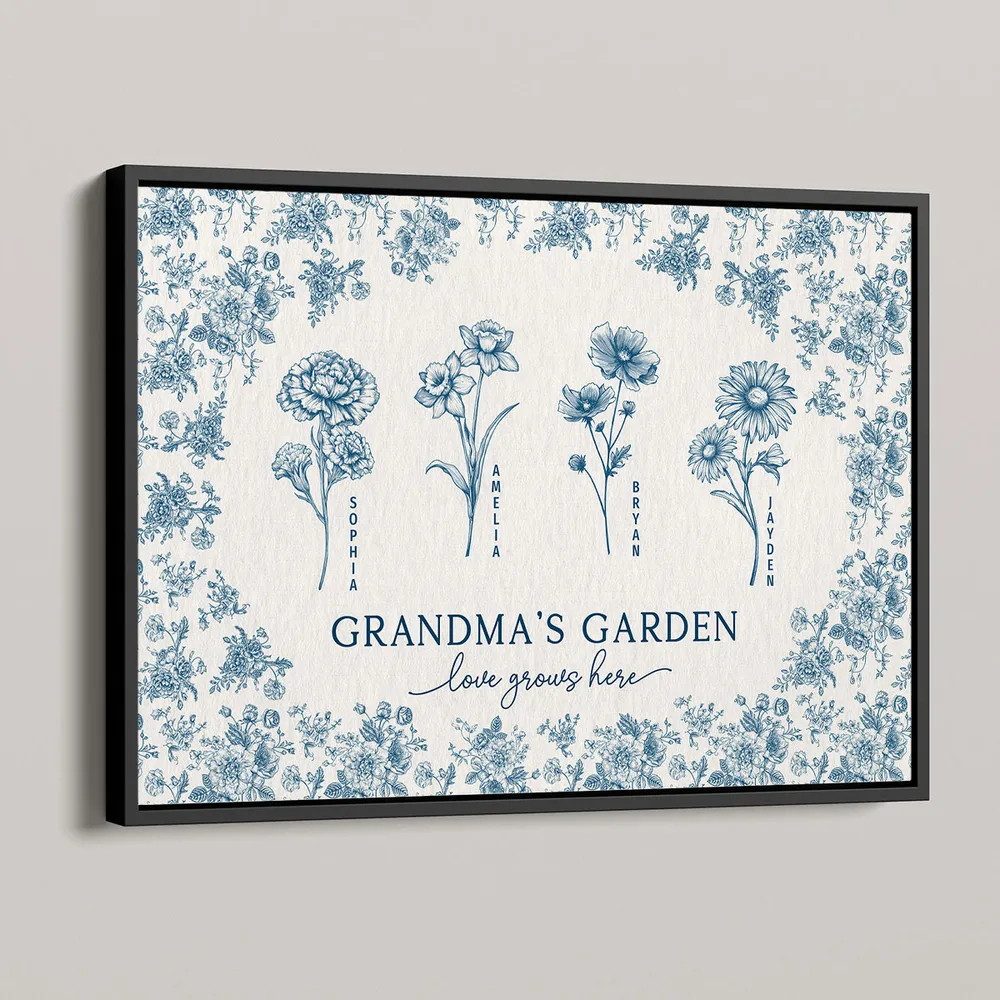 Personalized Grandma’s Garden Poster – Custom Gift for Grandma with Flower Design - Image 5