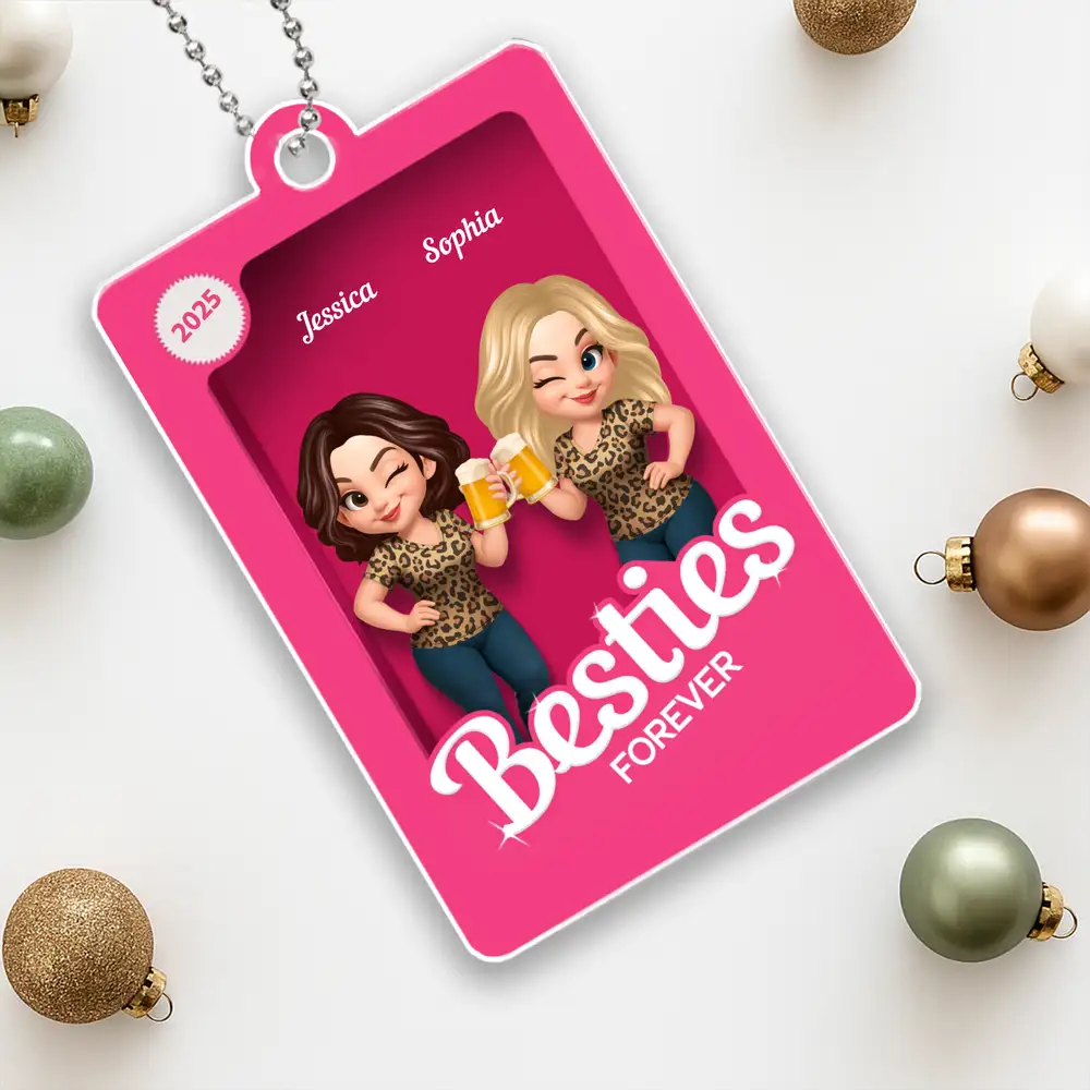 Personalized “Besties Forever” Ornament – Custom Gift for Best Friends - Image 3