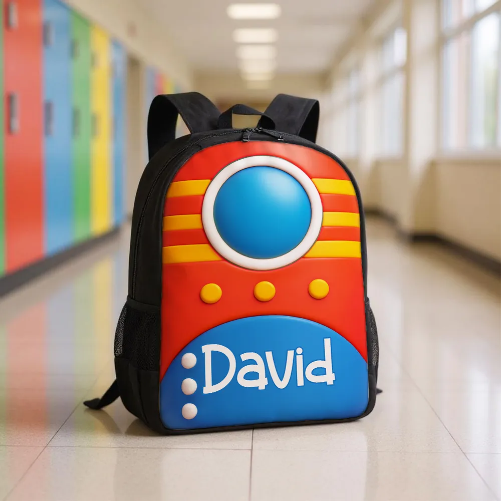 Customized Kids School Backpack with Name & Unique Design – Creative Back-to-School Gift for Son or Grandkid - Image 13