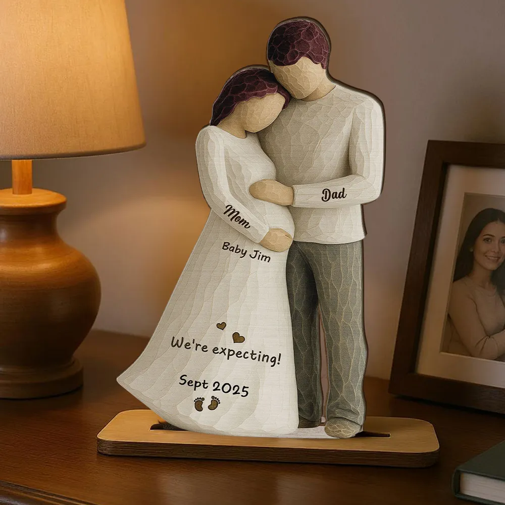 Custom Wooden Plaque - Pregnancy Keepsake - Image 3