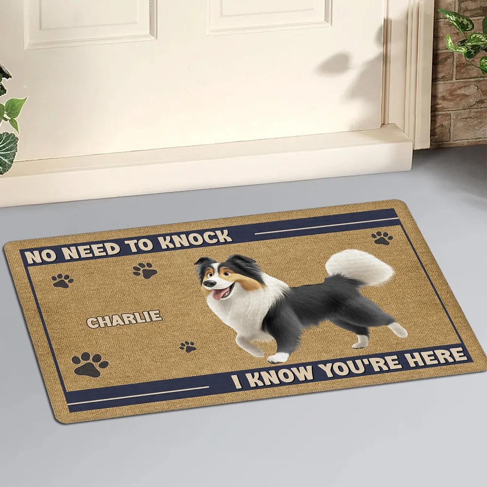 Custom Dog and Cat Doormat, Fun Pet-Themed Home Décor and Gift - Image 4