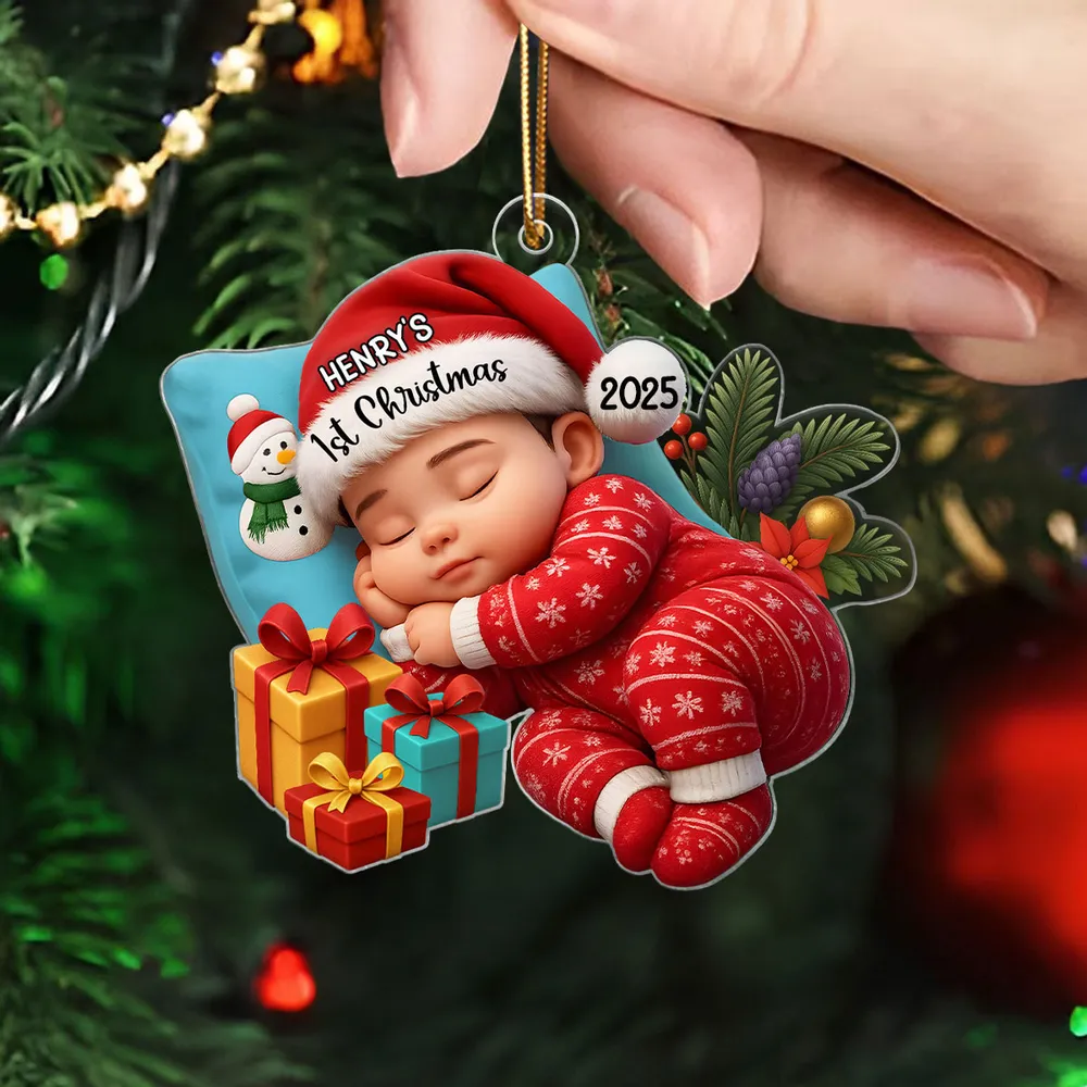 Baby’s First Christmas Acrylic Ornament High Clarity Beautiful Holiday Keepsake Gift Choice - Image 4