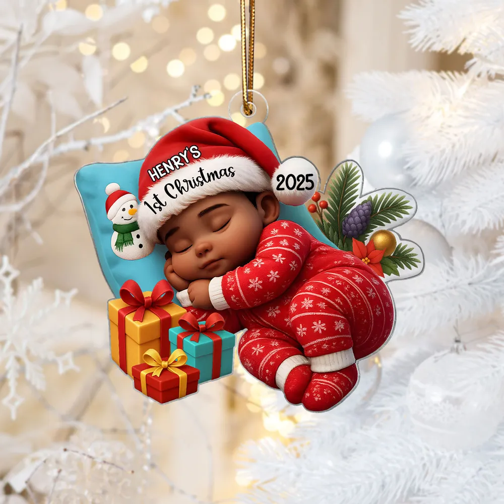 Baby’s First Christmas Acrylic Ornament High Clarity Beautiful Holiday Keepsake Gift Choice - Image 6