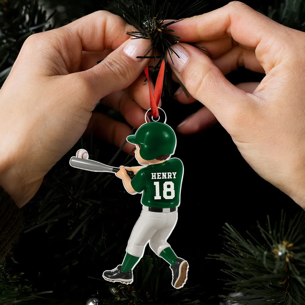 Baseball Acrylic Ornament Sports Design High Clarity Beautiful and Textured Gift - Image 2