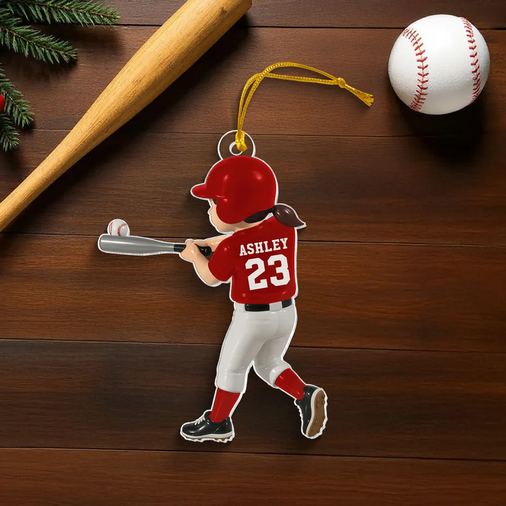 Baseball Acrylic Ornament Sports Design High Clarity Beautiful and Textured Gift - Image 4