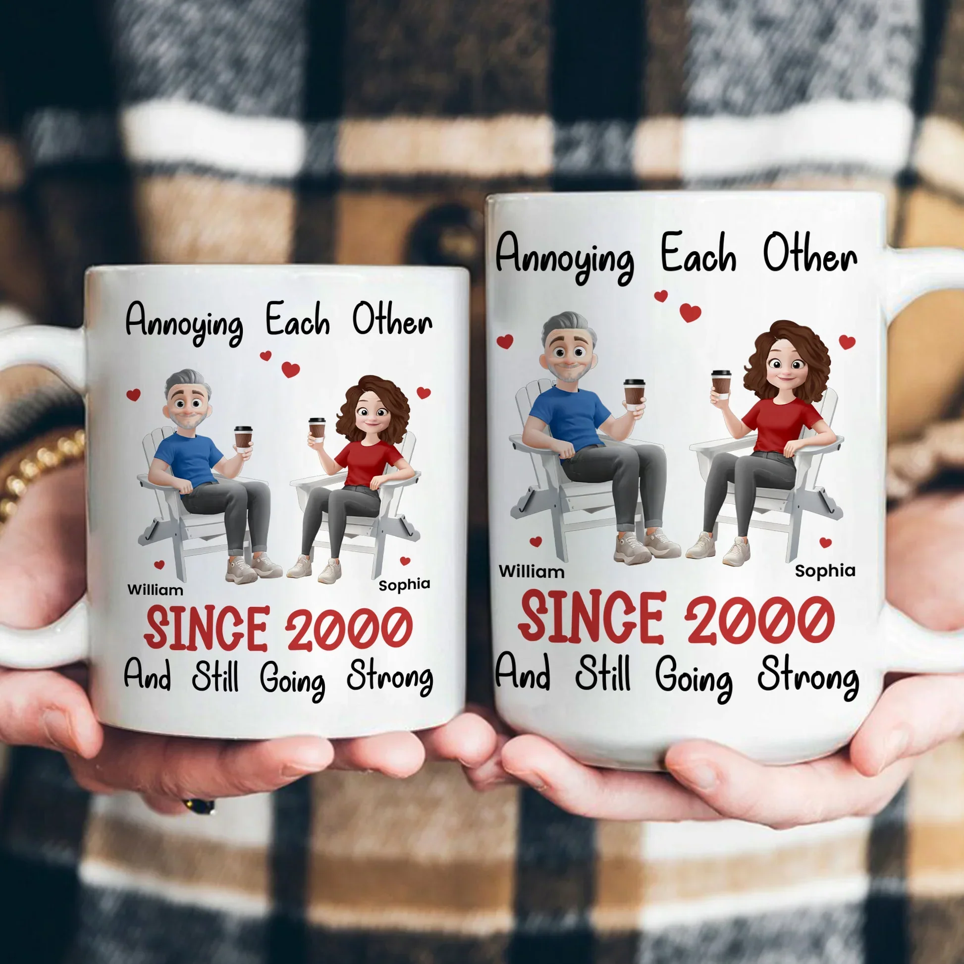 Couple Mug High Clarity Beautiful Surprise Design Sturdy and Durable Memorial Gift - Image 4