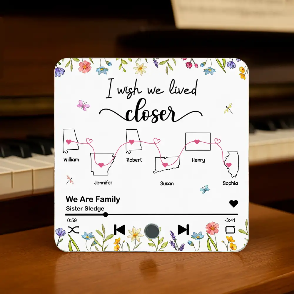 Creative Acrylic Music Magnet for Friends, Siblings, and Family, Thoughtful Keepsake Gift