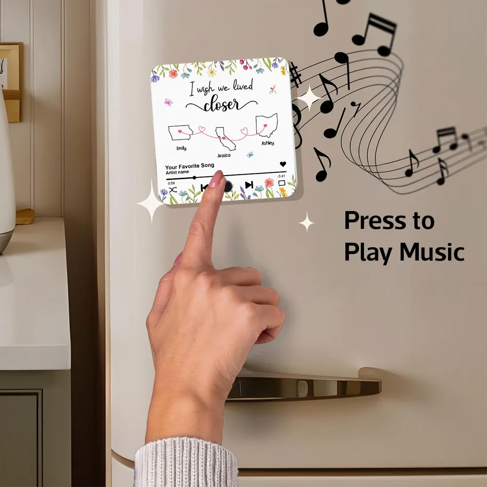 Creative Acrylic Music Magnet for Friends, Siblings, and Family, Thoughtful Keepsake Gift - Image 6