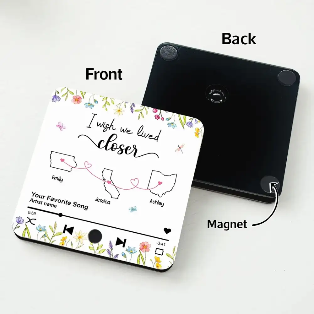 Creative Acrylic Music Magnet for Friends, Siblings, and Family, Thoughtful Keepsake Gift - Image 7