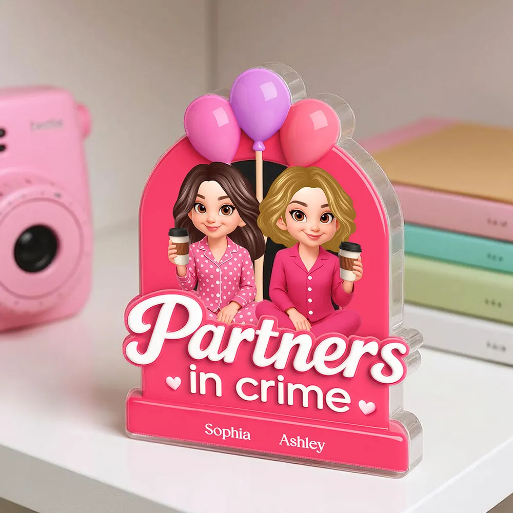 Pink Acrylic Block Plaque for Best Friends Gift - Image 5