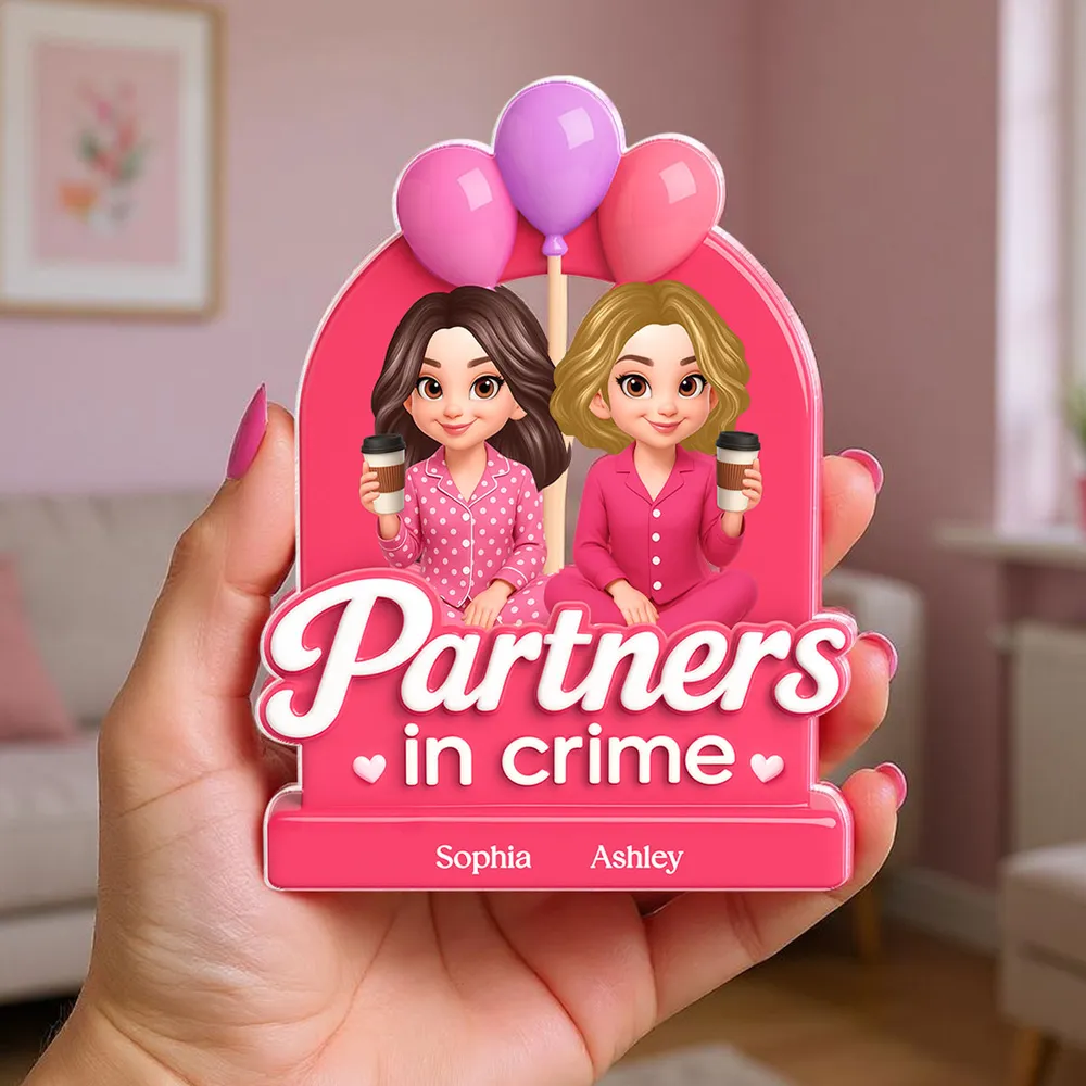 Pink Acrylic Block Plaque for Best Friends Gift - Image 6