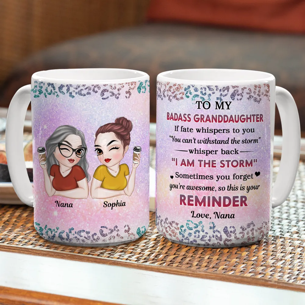 Inspirational White Ceramic Mug, A Special Gift from Mom or Grandma to Daughter or Granddaughter - Image 5