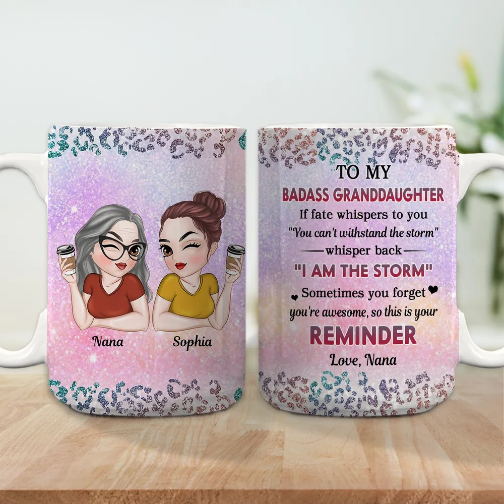 Inspirational White Ceramic Mug, A Special Gift from Mom or Grandma to Daughter or Granddaughter - Image 6