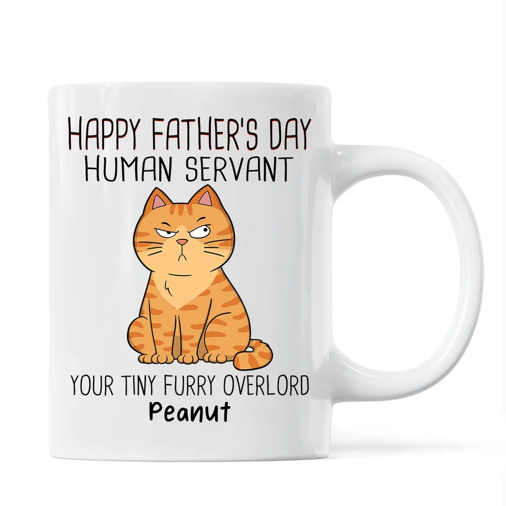 Funny Cat Lover White Ceramic Mug with Cartoon Design for Father’s Day, Perfect Gift for Dad from Pets - Image 5