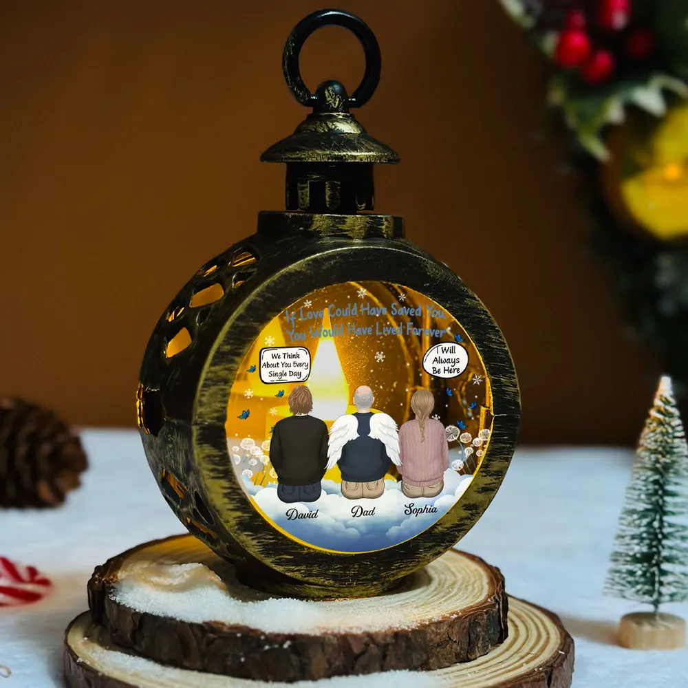 Custom Memorial Lantern Keepsake Ornament for Christmas - Image 4