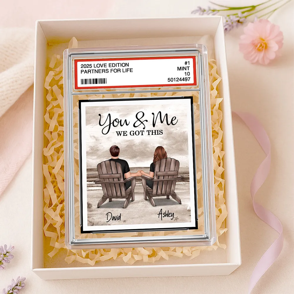 Rectangle Acrylic Block Plaque with Couple Beach Back View Design, High Clarity, Heartwarming Gift for Lovers - Image 5