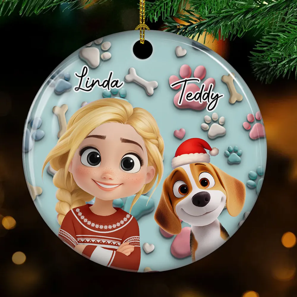 Crystal Ornament with Dog Cartoon Design, High Clarity, Fun and Unique Gift for Pet Lovers - Image 2
