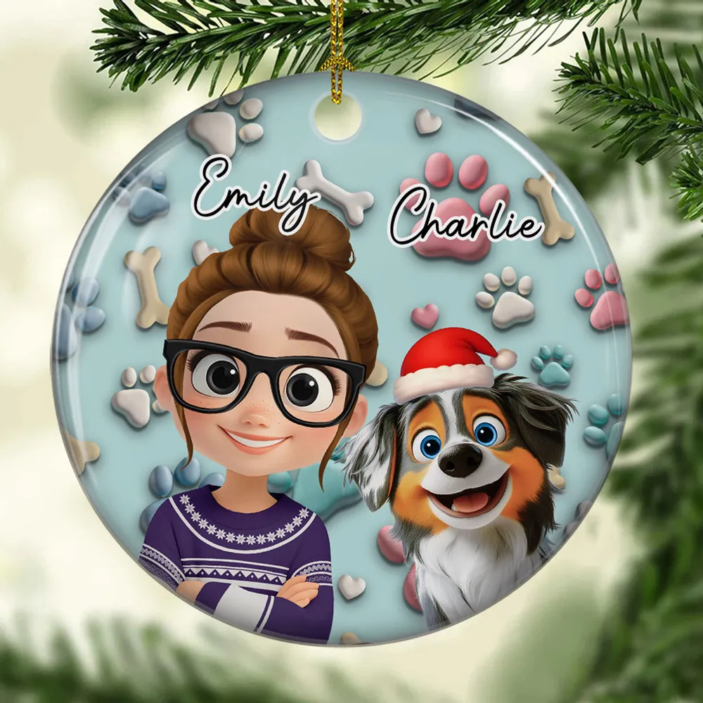 Crystal Ornament with Dog Cartoon Design, High Clarity, Fun and Unique Gift for Pet Lovers - Image 4