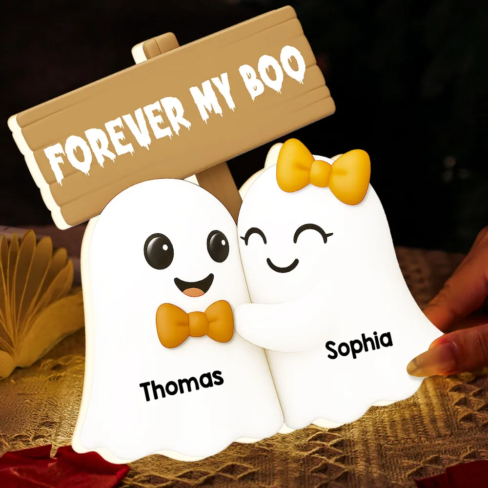 Halloween Acrylic Light Box with Cute Couple Ghosts, Fun Design and Perfect Gift Choice - Image 5