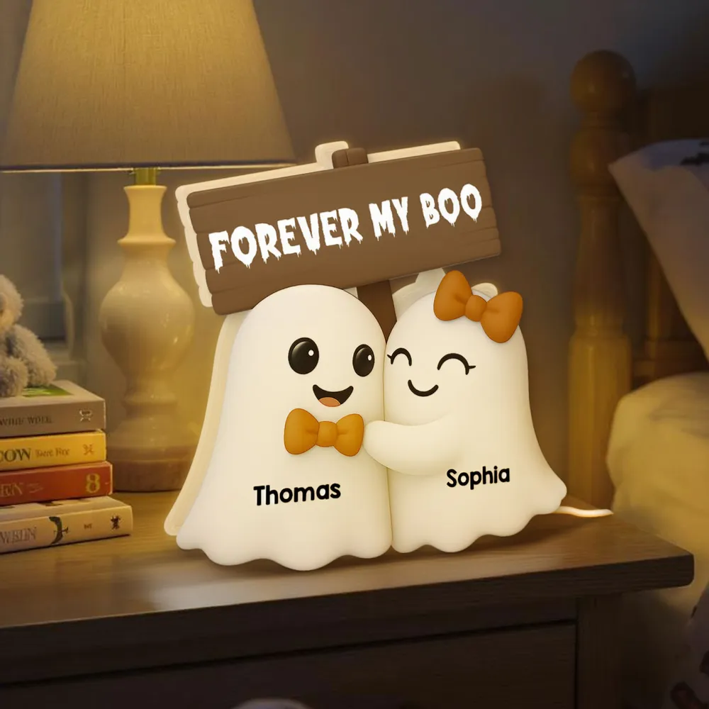 Halloween Acrylic Light Box with Cute Couple Ghosts, Fun Design and Perfect Gift Choice - Image 7