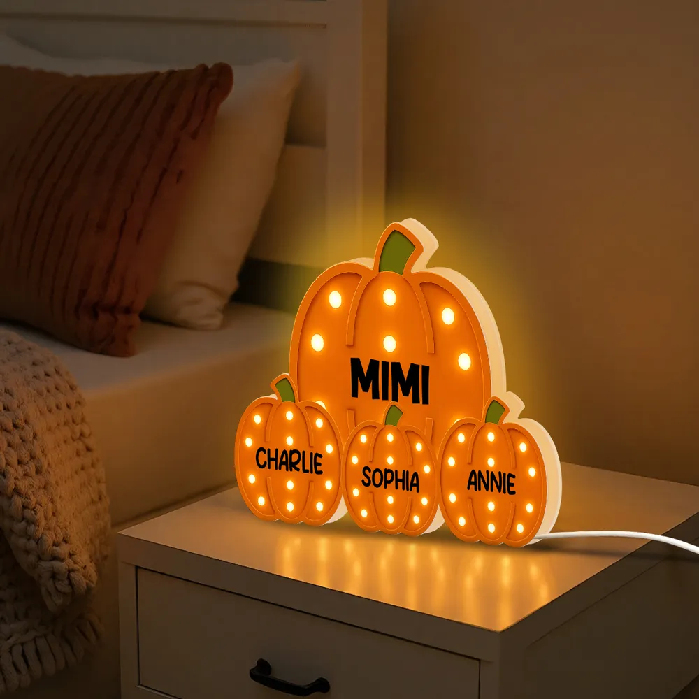 Acrylic Light Box with Pumpkin Design, Grandma-Inspired Theme and Perfect Holiday Gift - Image 7