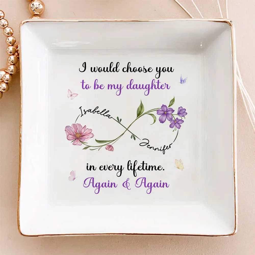 Floral Infinity Jewelry Dish - Gift for Daughter - Image 2