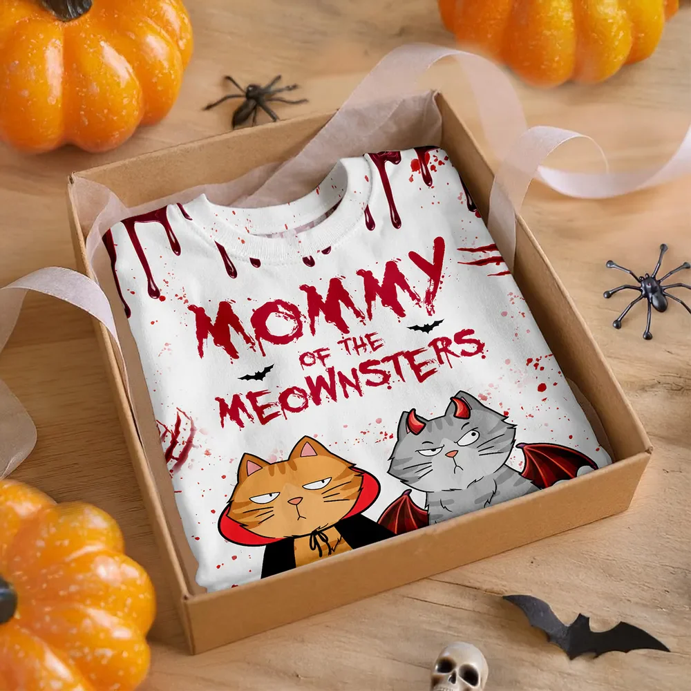 Halloween Cat Classic Tee with Playful Print, Casual Wear, Perfect Gift for Cat Lovers - Image 2