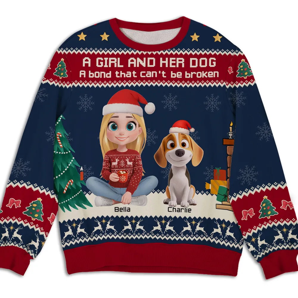 Custom Christmas Sweatshirt for Dog Lovers - Image 2