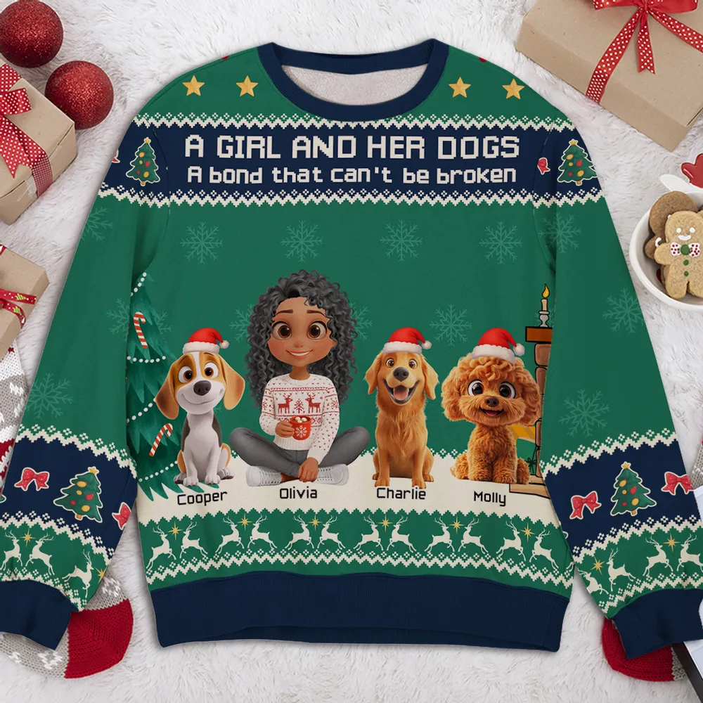 Custom Christmas Sweatshirt for Dog Lovers - Image 4