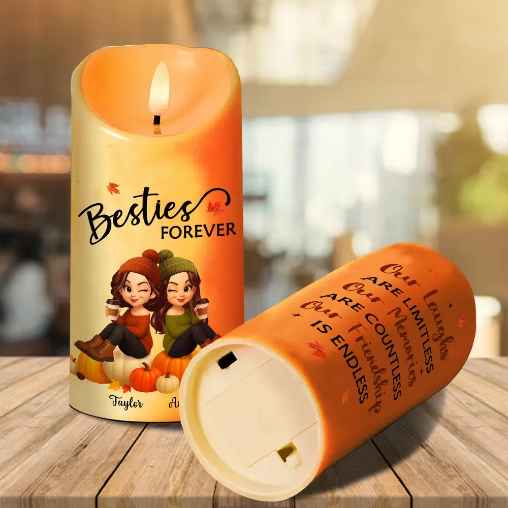 Custom Flameless LED Candle with Personalized Design - Image 8