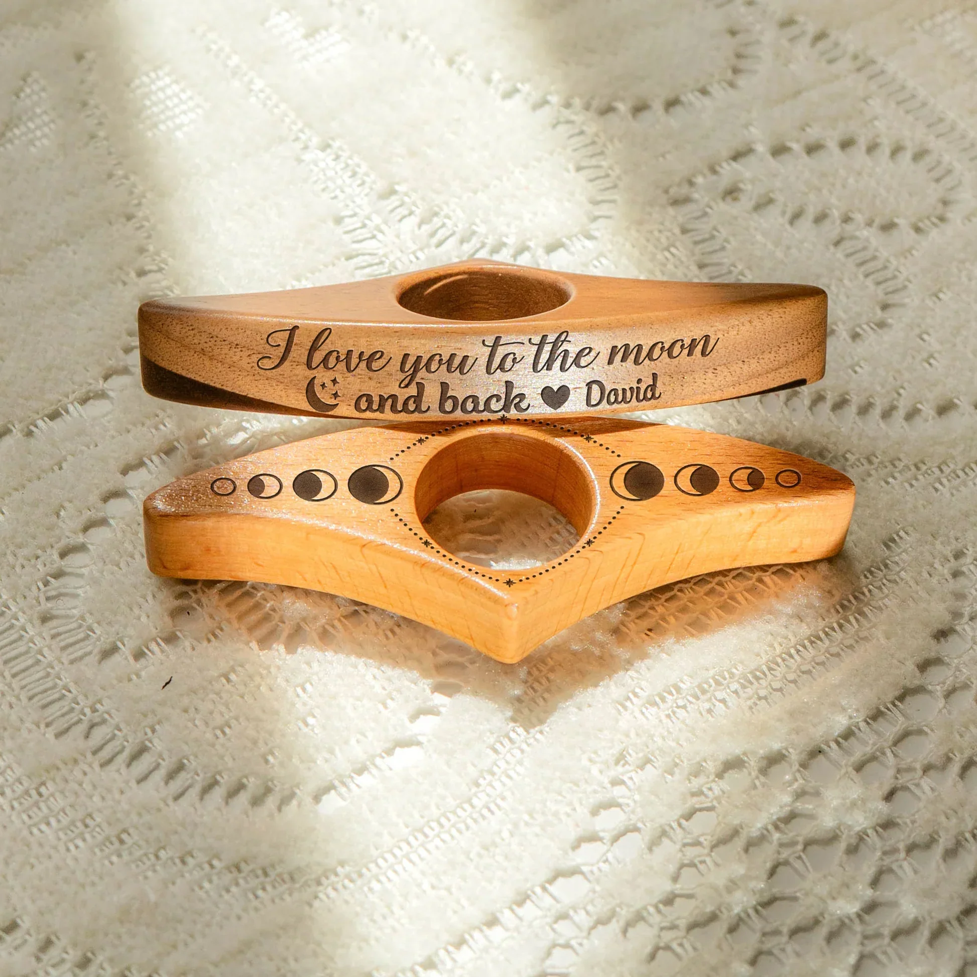 Book Page Holder with Wooden Engraved Design, A Practical and Heartwarming Gift for Readers - Image 3