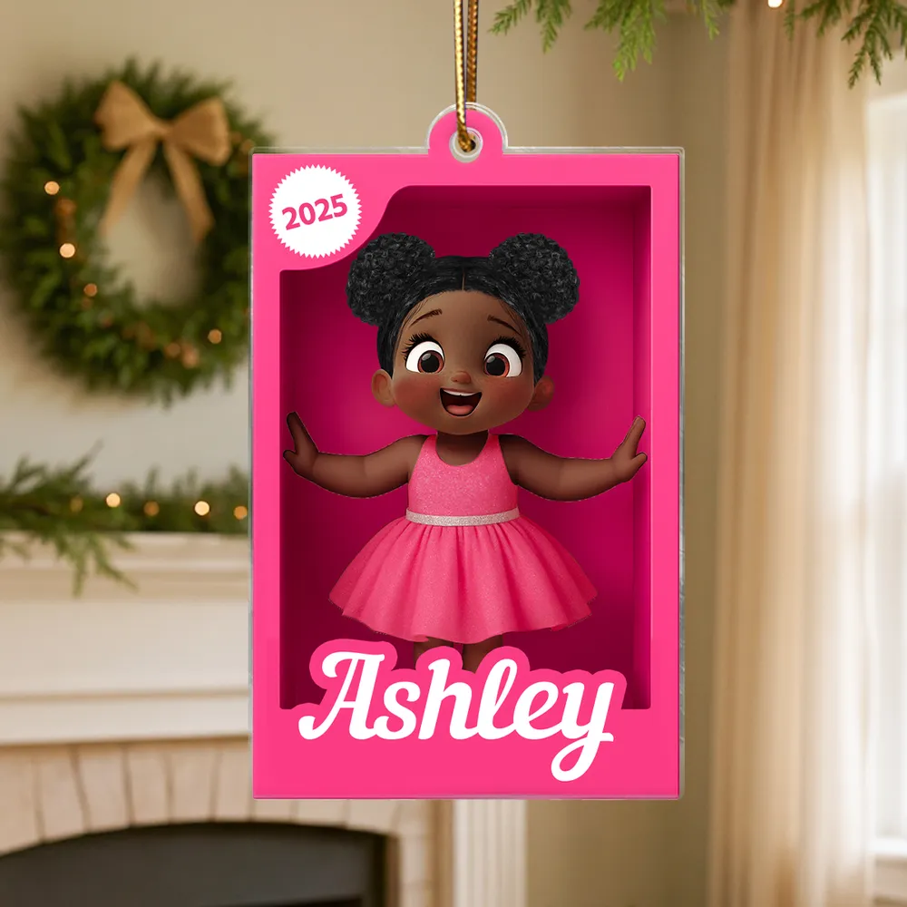 Custom Cartoon Girl Acrylic Ornament for Kids - Image 6