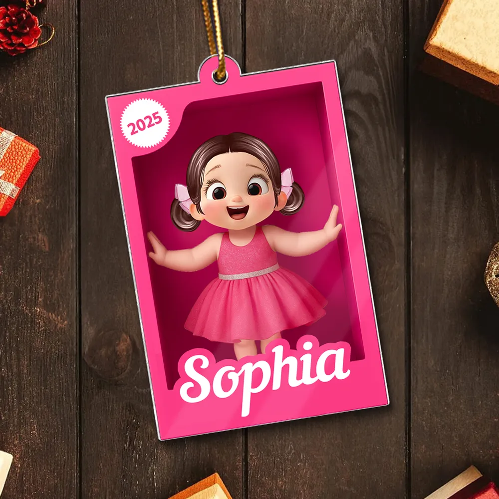 Custom Cartoon Girl Acrylic Ornament for Kids - Image 8