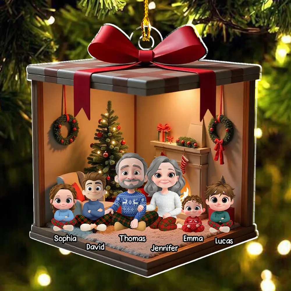 Family Acrylic Ornament – Warm Holiday Decoration & Heartfelt Gift for Loved Ones - Image 5
