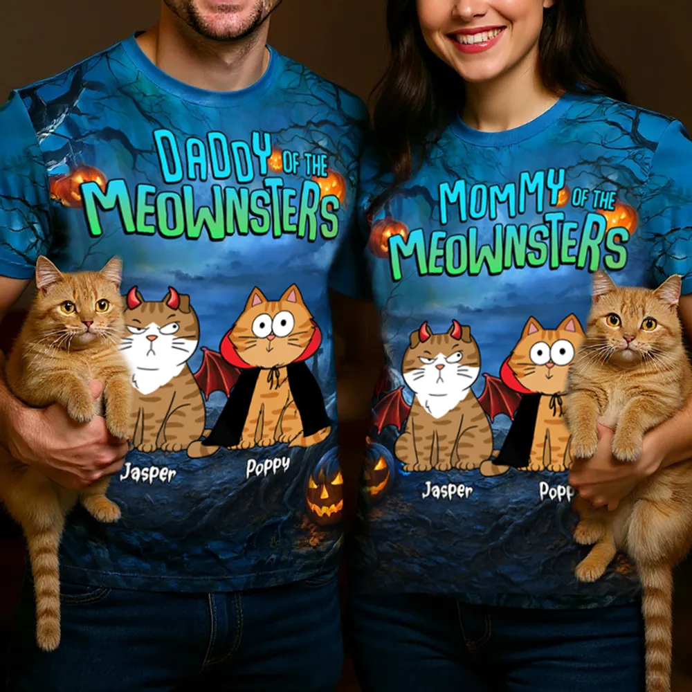 Classic Cat Halloween Tee - Cute, Whimsical, Festive Gift - Image 3