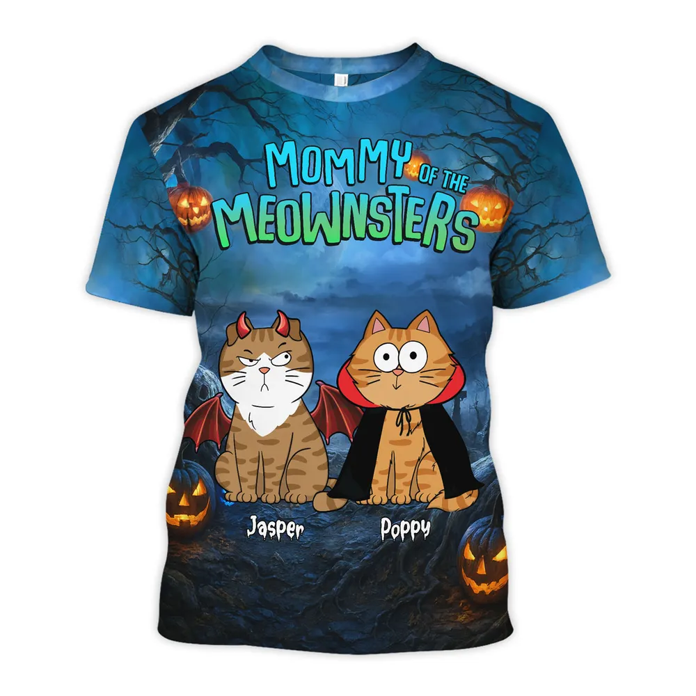 Classic Cat Halloween Tee - Cute, Whimsical, Festive Gift - Image 4
