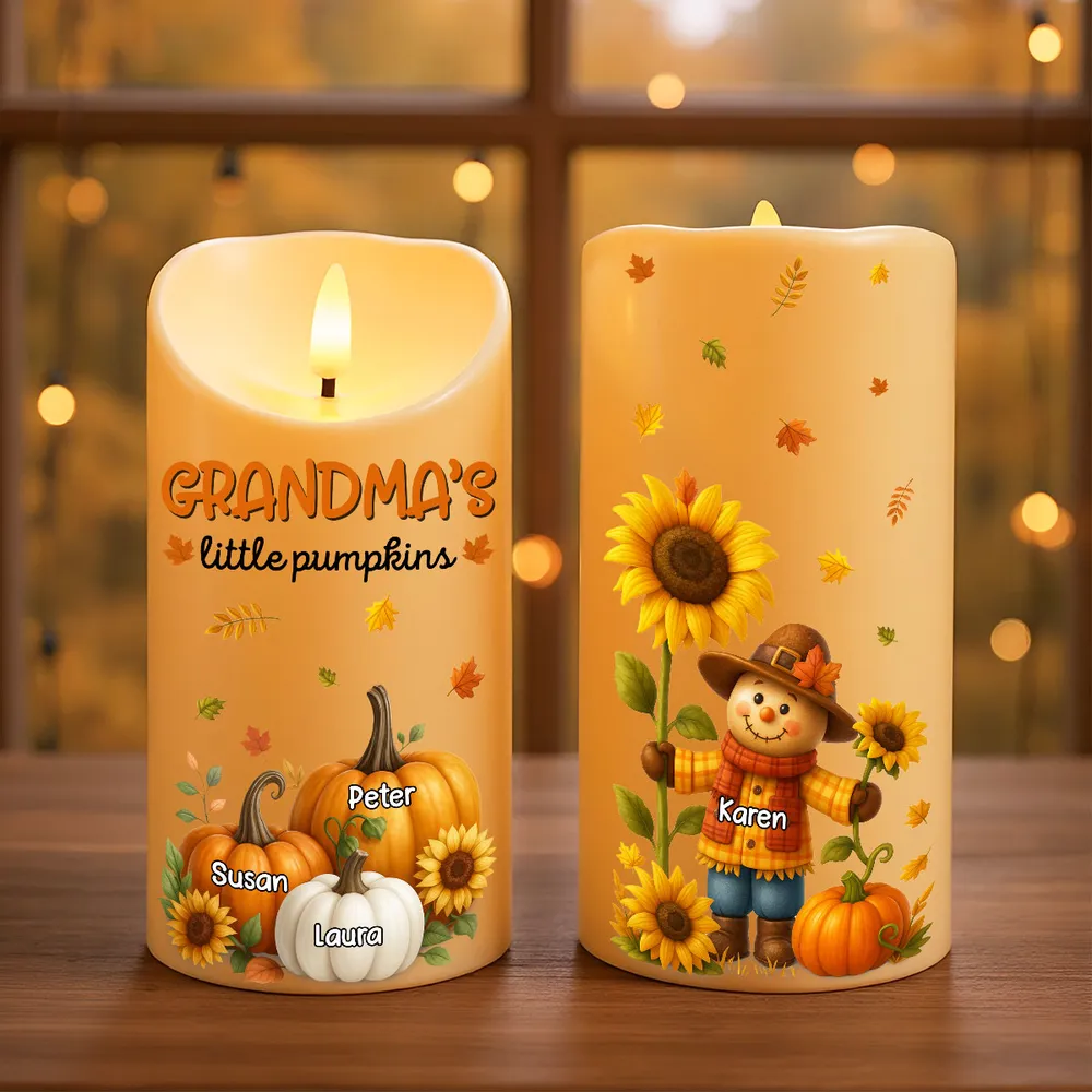 Sunflower Flameless LED Candle – Perfect Gift for Grandma, Bringing Warm Autumn Glow Home - Image 3