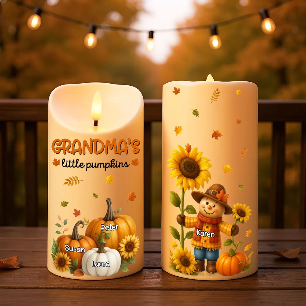 Sunflower Flameless LED Candle – Perfect Gift for Grandma, Bringing Warm Autumn Glow Home - Image 5