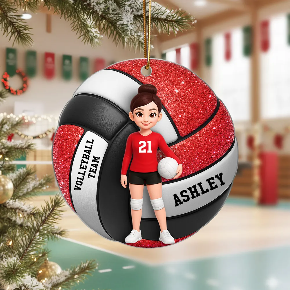 Acrylic Ornament for Volleyball Players | Custom Sporty Design, Gift-Ready Keepsake for Her - Image 5