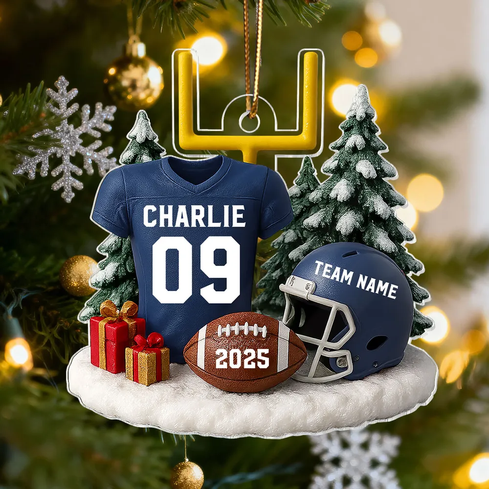 American Football Acrylic Ornament – Perfect Holiday Gift for Football Lovers, Football Team - Image 7