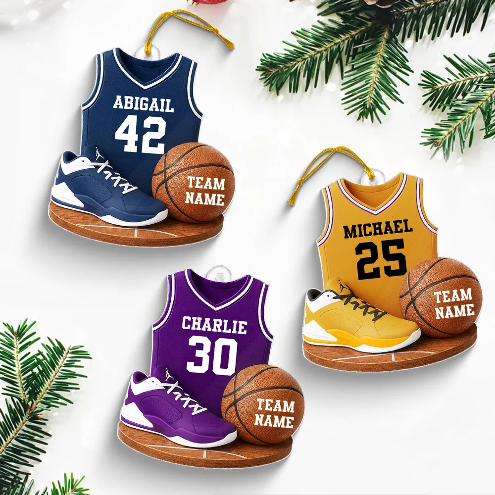 Basketball Jersey Acrylic Ornament – Custom Design, Perfect Gift for Sports Lovers - Image 6