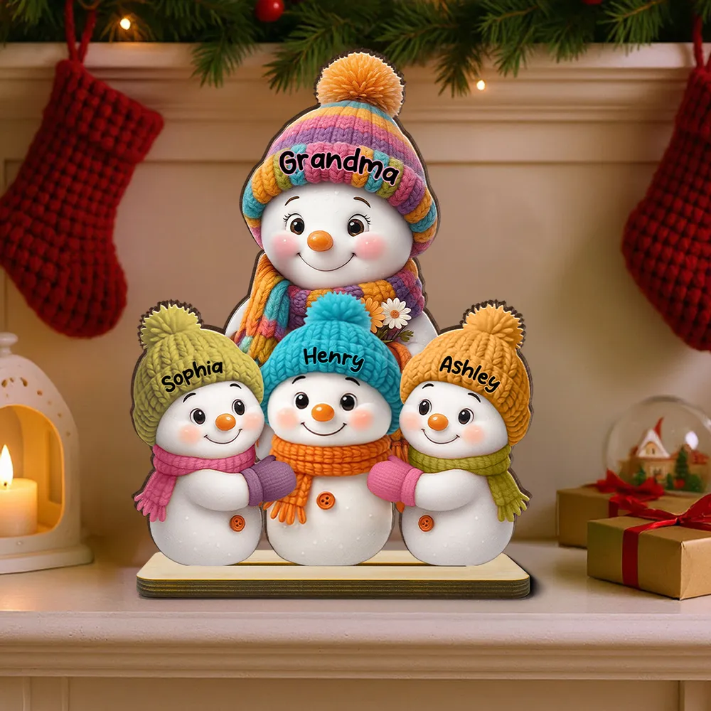 Sticker Decal Snowman Family for Fridge or Window – Festive, removable, gift-ready holiday decoration, heartwarming winter vibe for parents, grandparents, and kids - Image 4