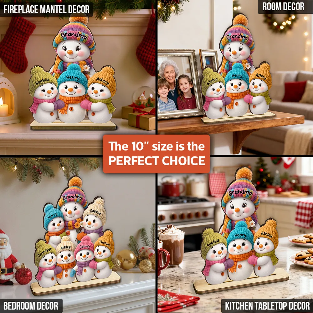 Sticker Decal Snowman Family for Fridge or Window – Festive, removable, gift-ready holiday decoration, heartwarming winter vibe for parents, grandparents, and kids - Image 8