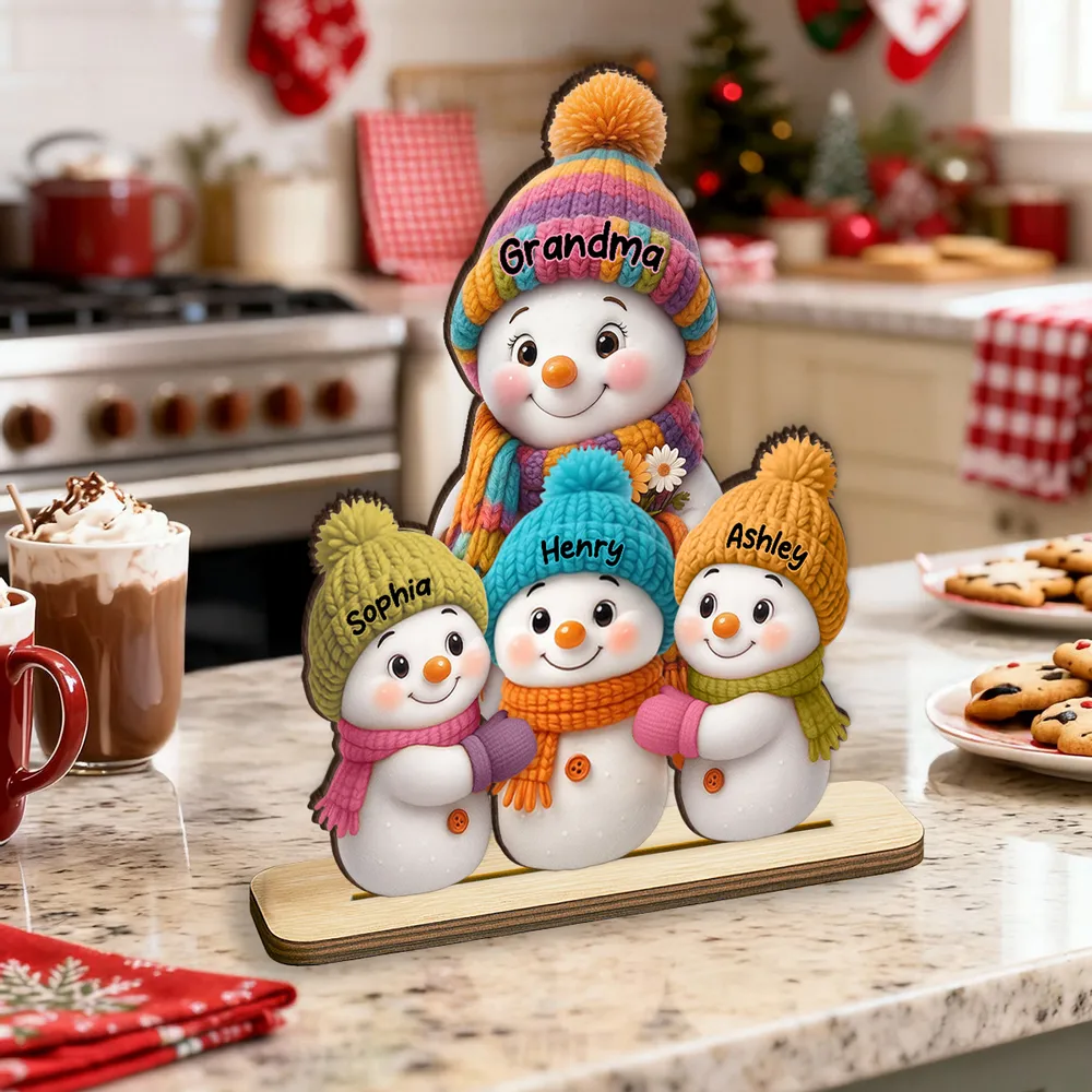 Sticker Decal Snowman Family for Fridge or Window – Festive, removable, gift-ready holiday decoration, heartwarming winter vibe for parents, grandparents, and kids - Image 9