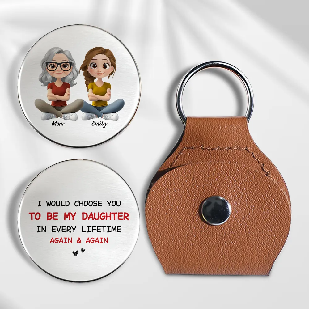 Father-to-Daughter Keychain with Sentimental Quote 'To Be My Daughter' - Image 6