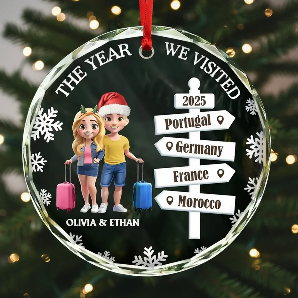 Crystal Ornament Travel Memory Keepsake – A Personalized Gift to Celebrate Your Journeys