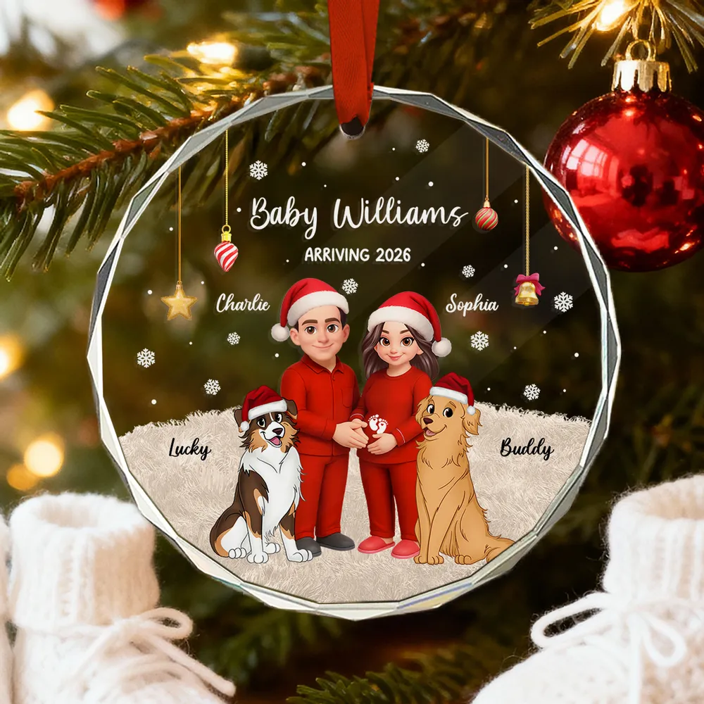 Crystal Ornament for Expecting Parents β A Heartwarming Family Keepsake & Perfect Christmas Gift - Image 3