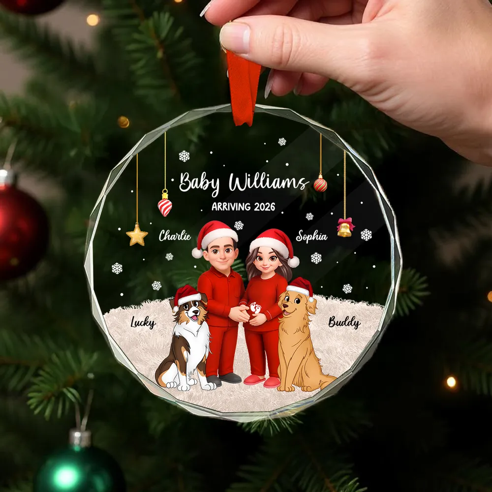 Crystal Ornament for Expecting Parents β A Heartwarming Family Keepsake & Perfect Christmas Gift - Image 5