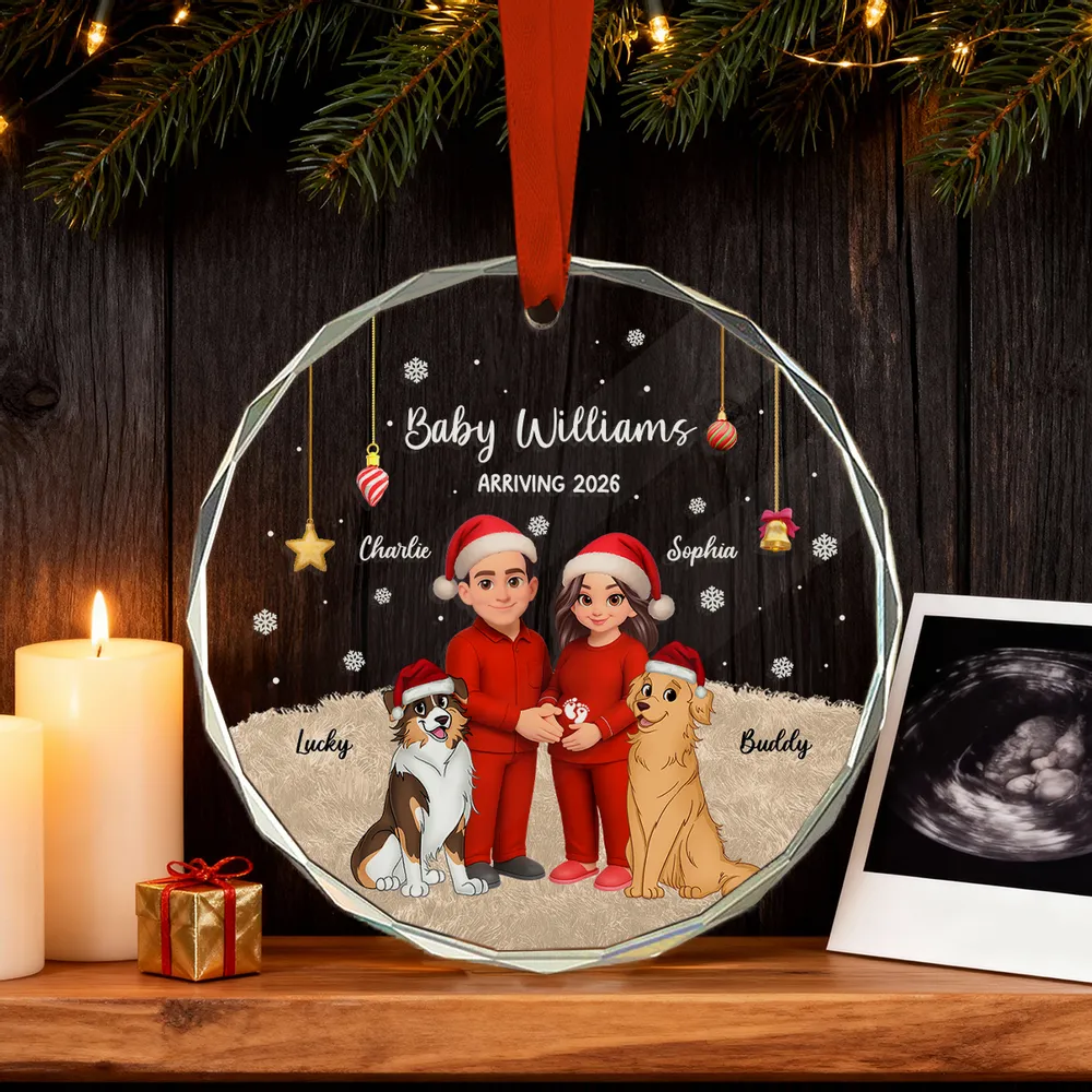 Crystal Ornament for Expecting Parents β A Heartwarming Family Keepsake & Perfect Christmas Gift - Image 6