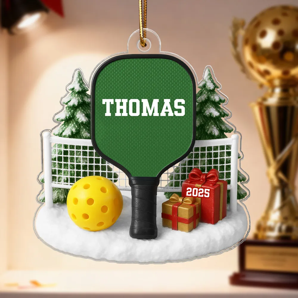 Acrylic Ornament with Pickleball Paddle Design | Clear Printing & Premium Texture, Perfect Gift for Sports Lovers - Image 6